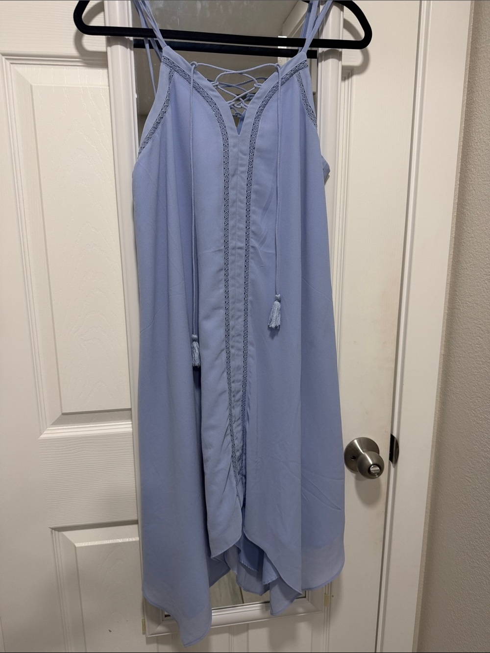 Naked Zebra Light Blue Sleeveless Dress